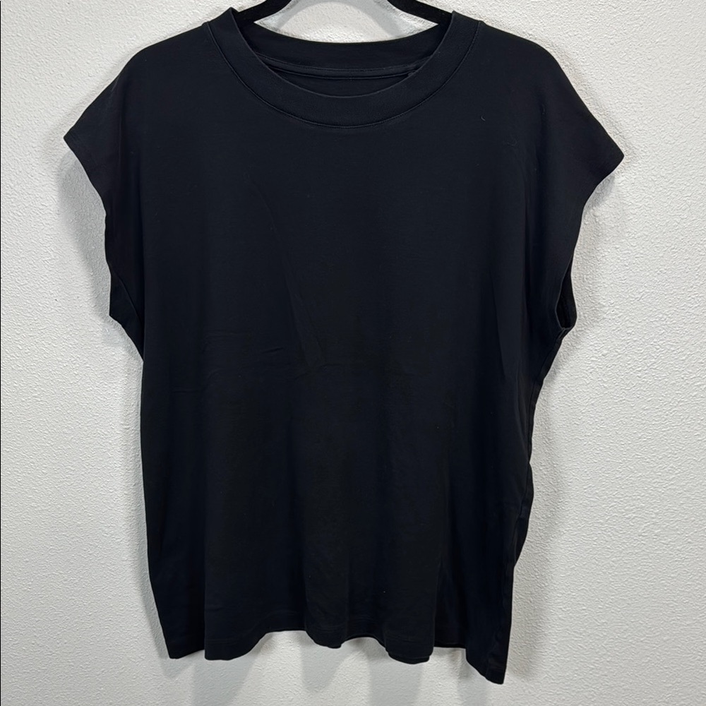 MM Lafleur‎ Black Boxy Relaxed Short Sleeve Tee